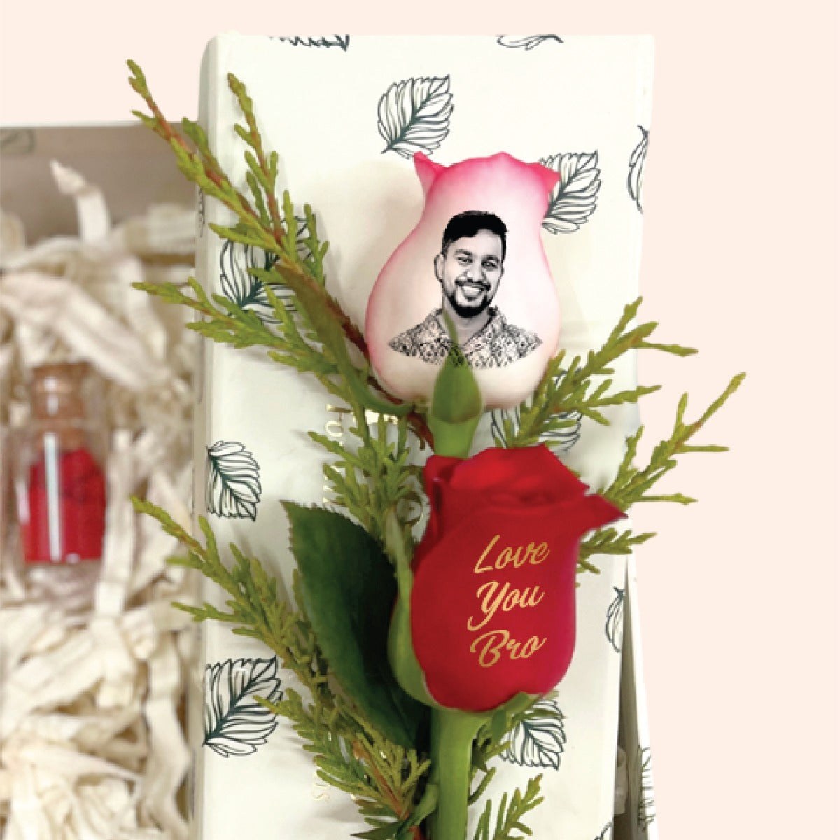 Mera Veer Combo – With Custom Rose