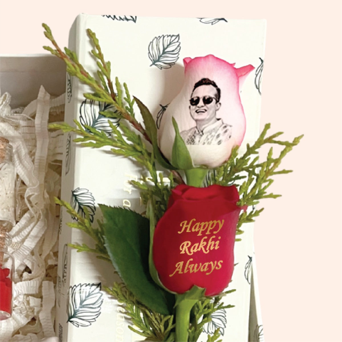 Make It Happen Rakhi Gift Box for Brother with Rose & Diary