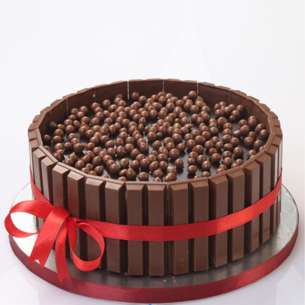 Decadent Kit Kat Chocolate Cake with Malt Balls - Perfect Gift