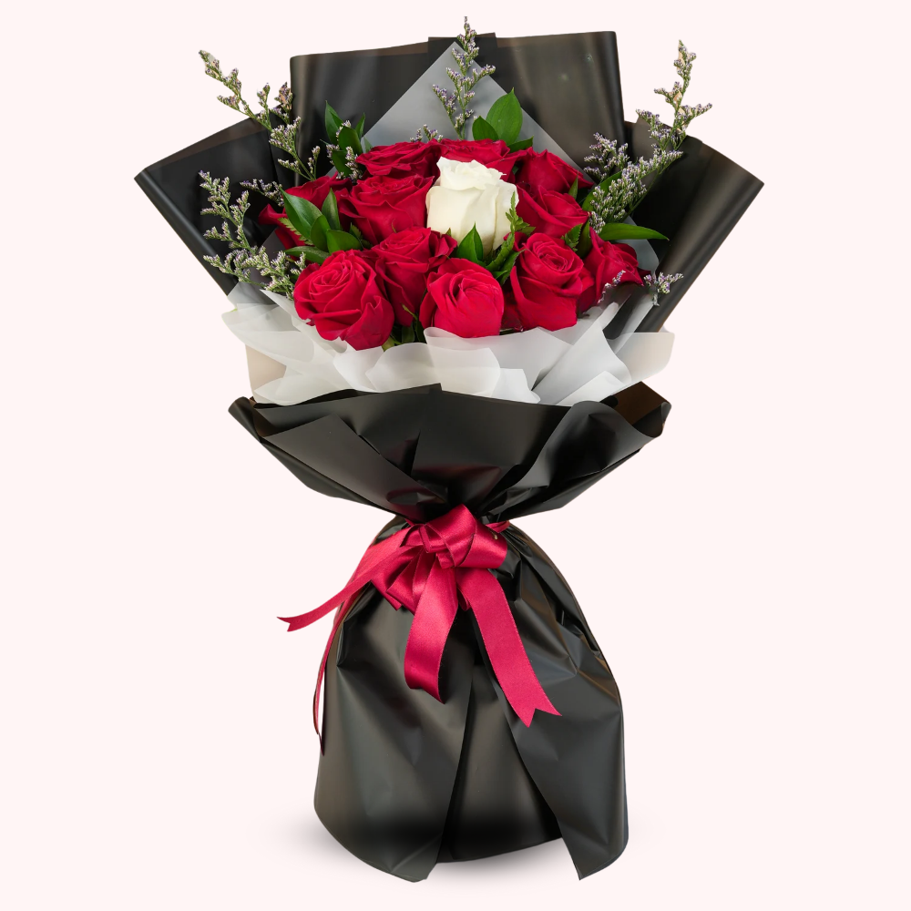 Congratulatory Red Roses Bouquet