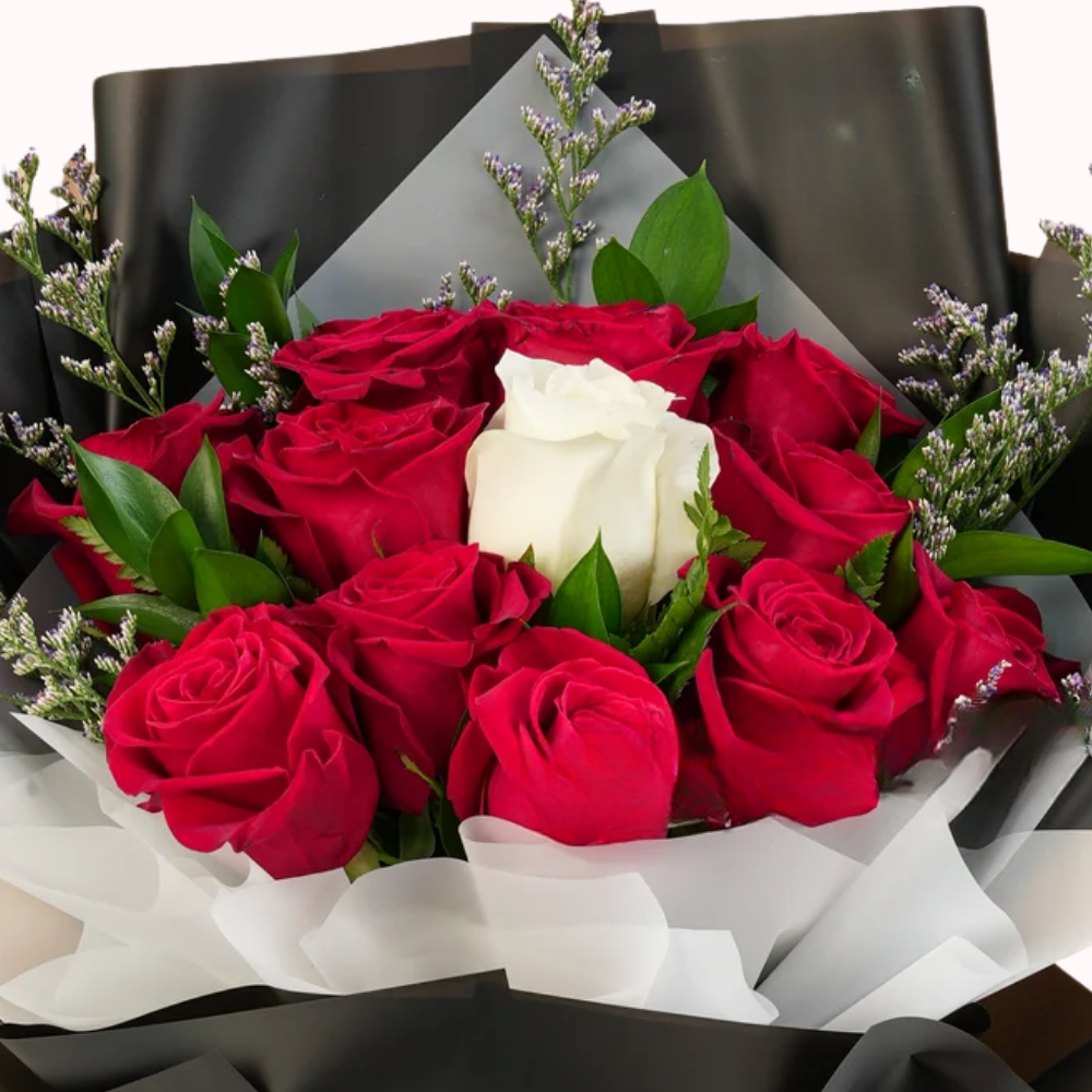 Congratulatory Red Roses Bouquet