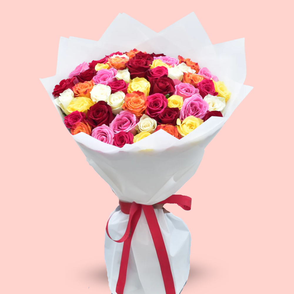 Dreamy Gradient Roses - 51 Stems
