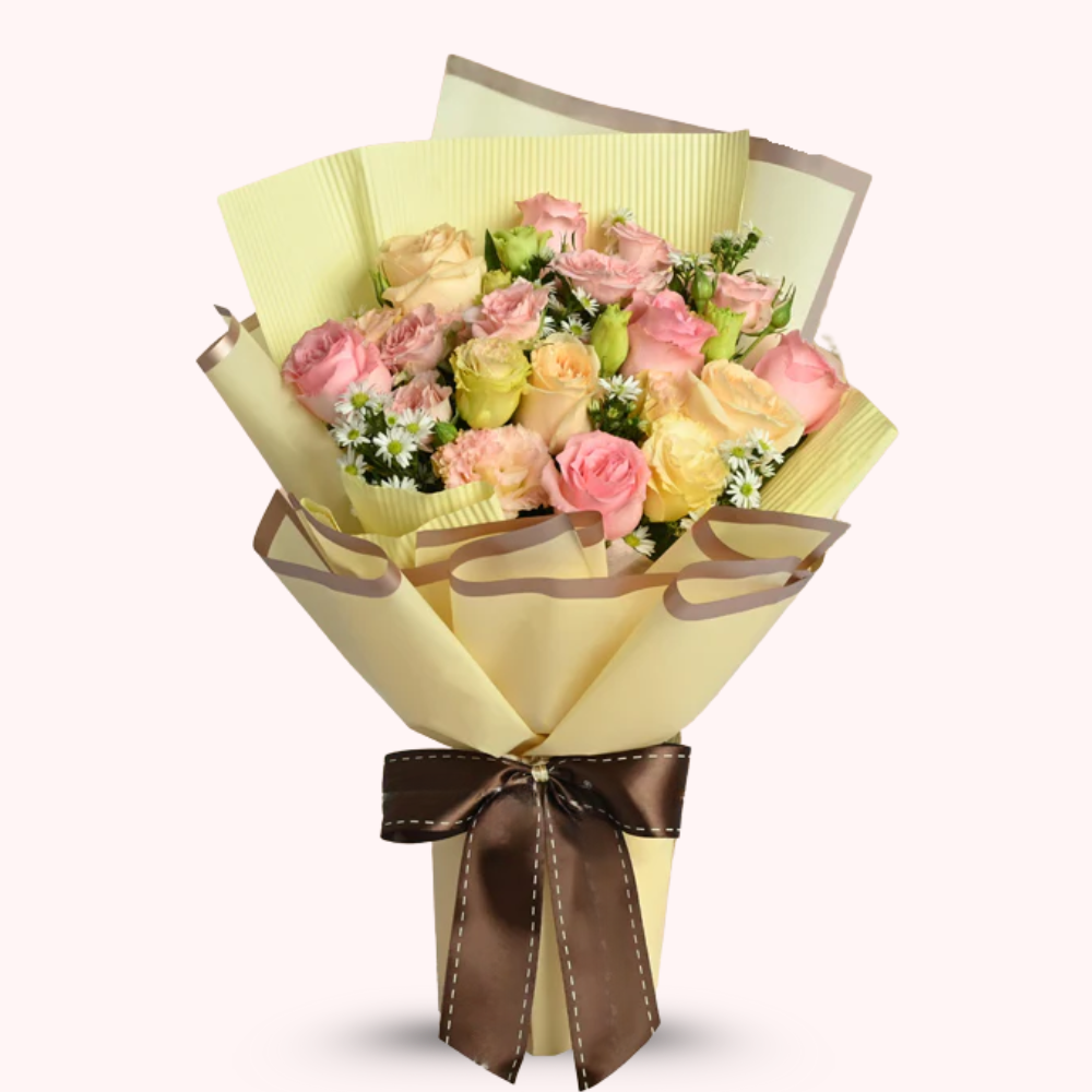 Pink and peach Floral Bouquet