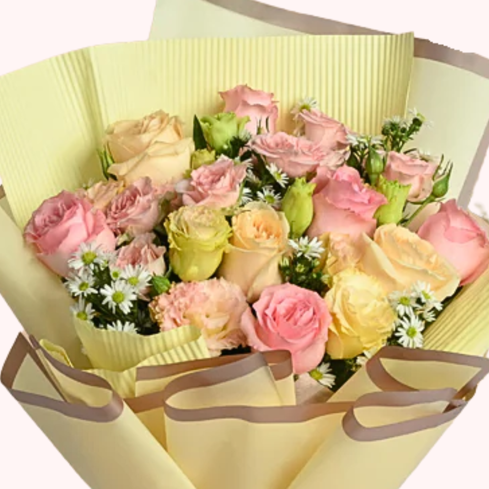 Pink and peach Floral Bouquet