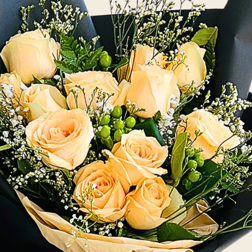 Peach Rose Bouquet