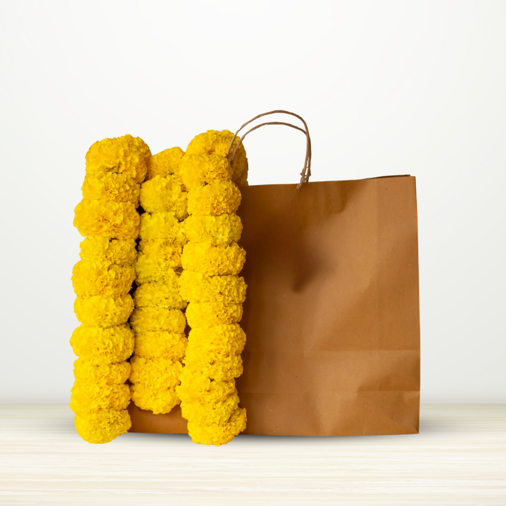 Yellow marigold strings - ( 5 strings )