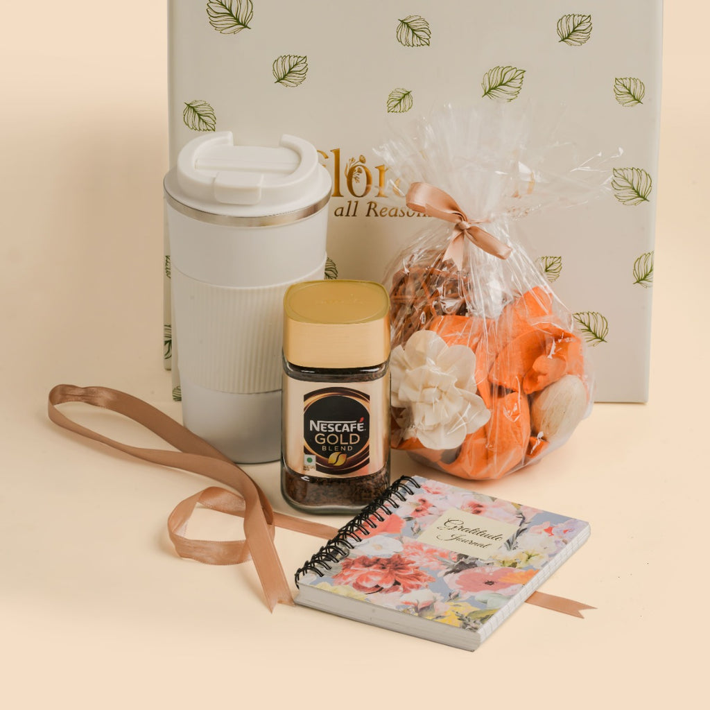 Floral Hub Gratitude Journal and Coffee Gift Set
