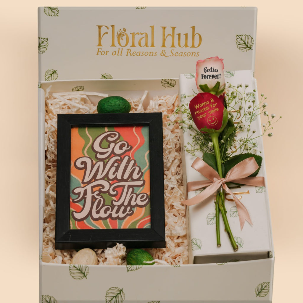 Floral Hub's Signature Rose & Quote Gift Set