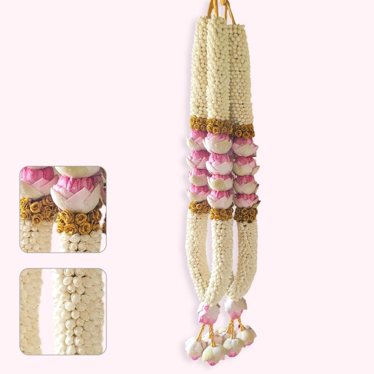 Plain Jasmine & Lotus Wedding Garland