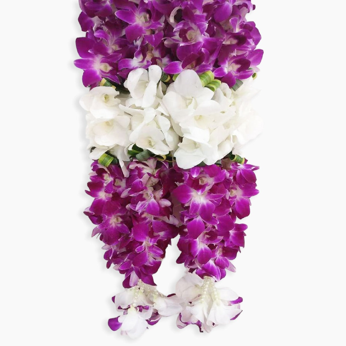 Purple And White Orchid Wedding Garland
