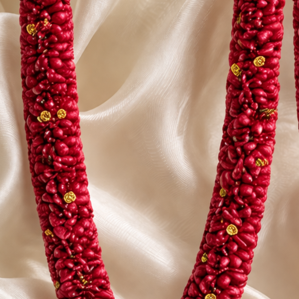 Red Rose Petals Wedding Varmala