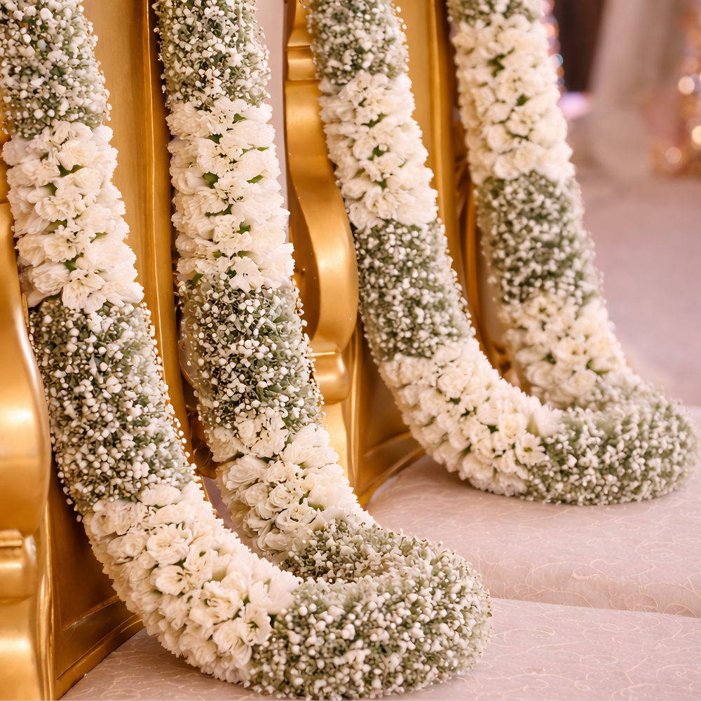 White Natural Baby's Breath Flower Garlands