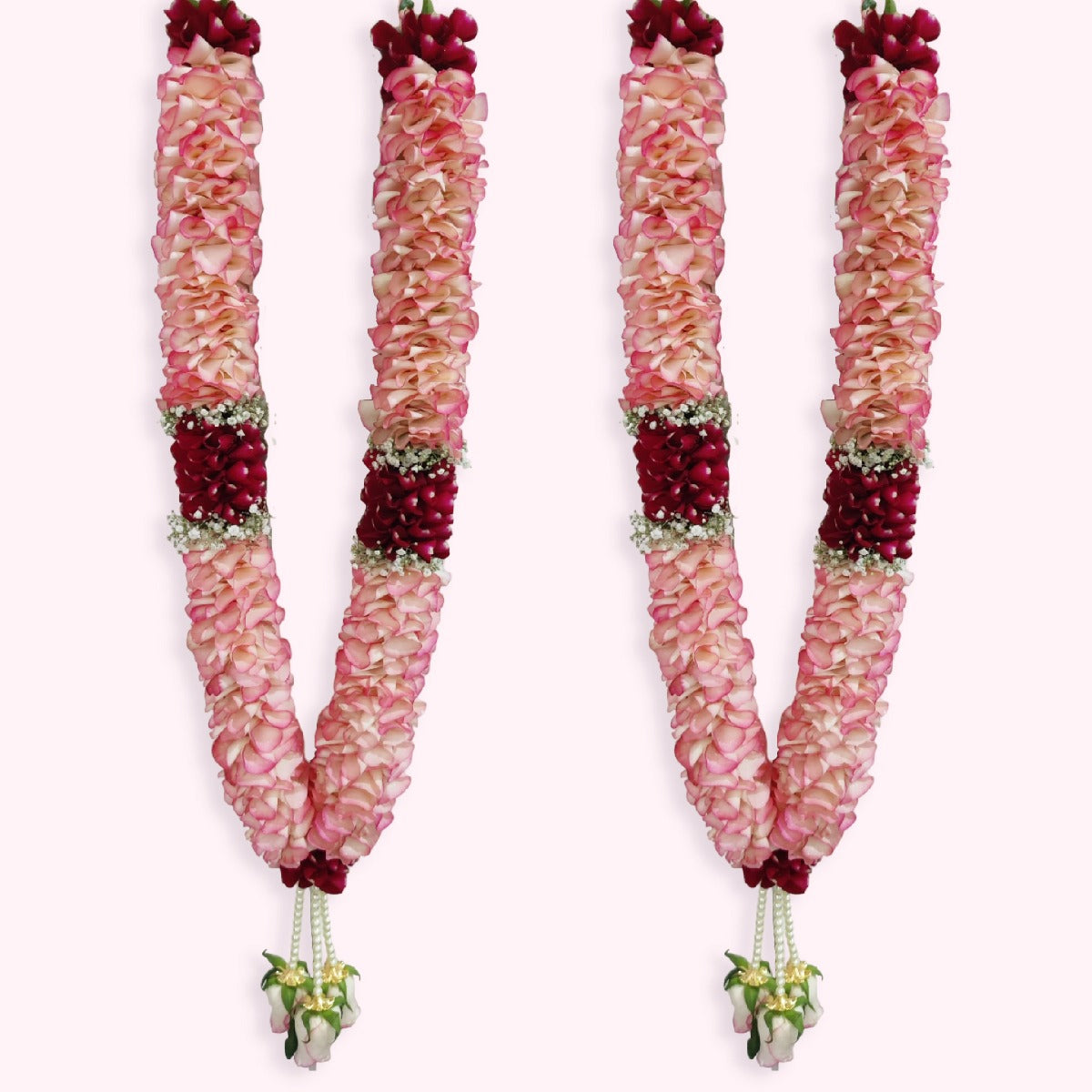 Jimilya & Red Rose Petals Wedding Garland