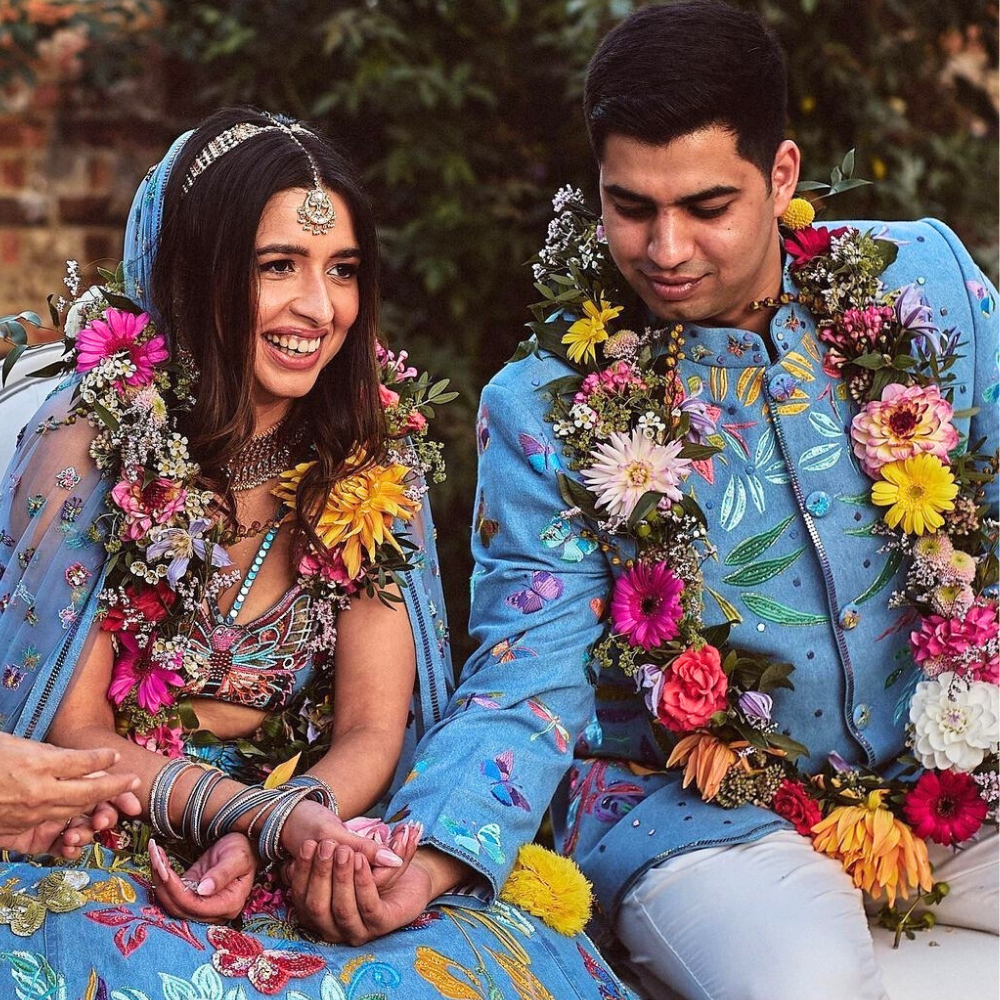 Multicolor Floral Wedding Garland - Vibrant Haar for Ceremonies