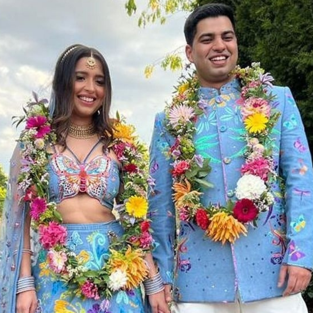 Multicolor Floral Wedding Garland - Vibrant Haar for Ceremonies