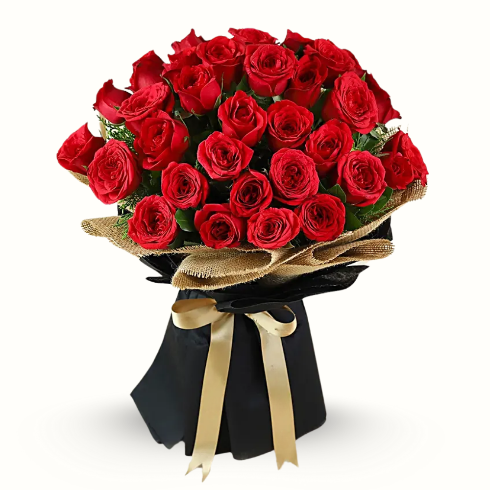 Delicate Charm 30 Red Roses