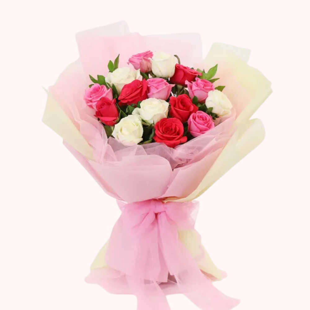 Elegant Mixed Rose Bouquet