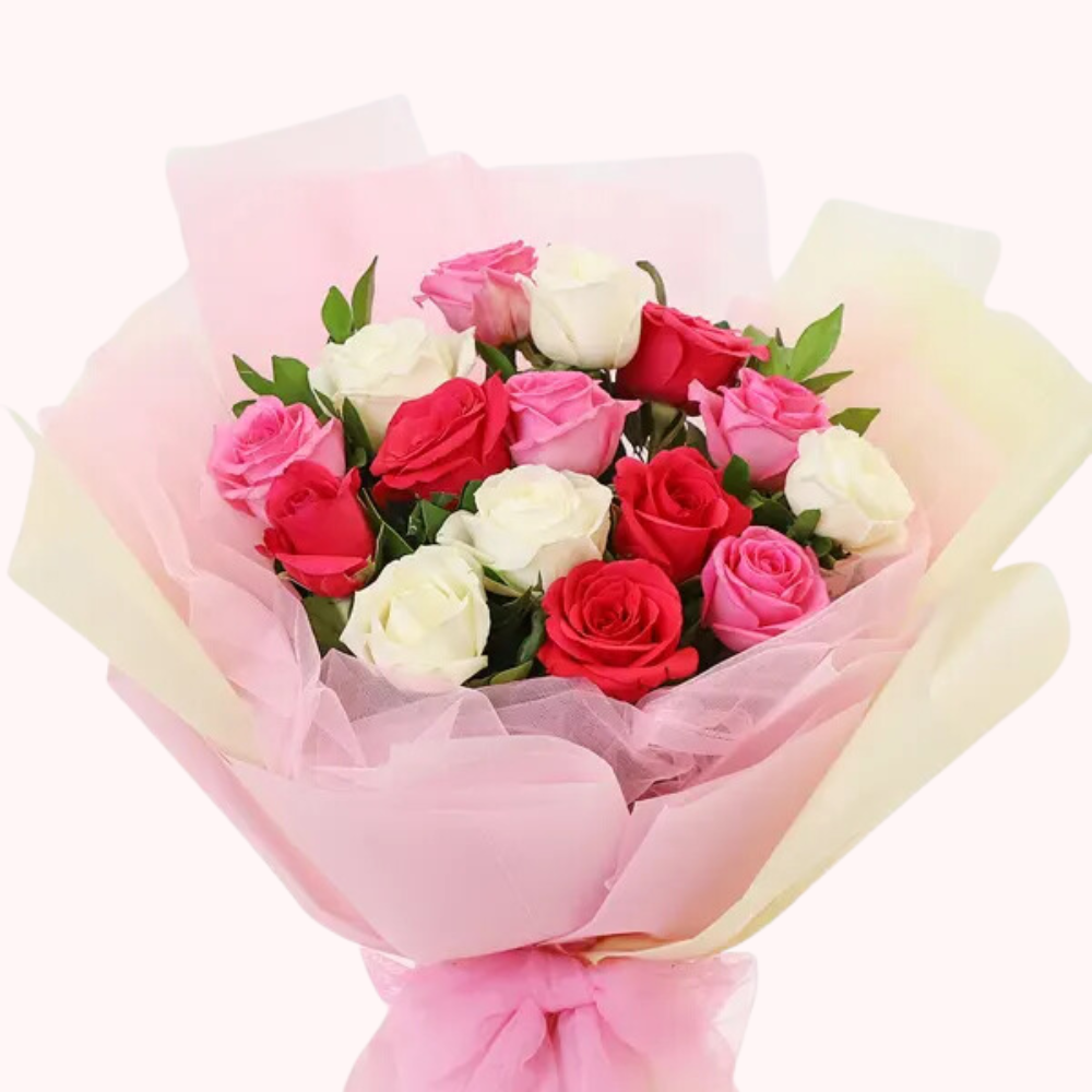 Elegant Mixed Rose Bouquet