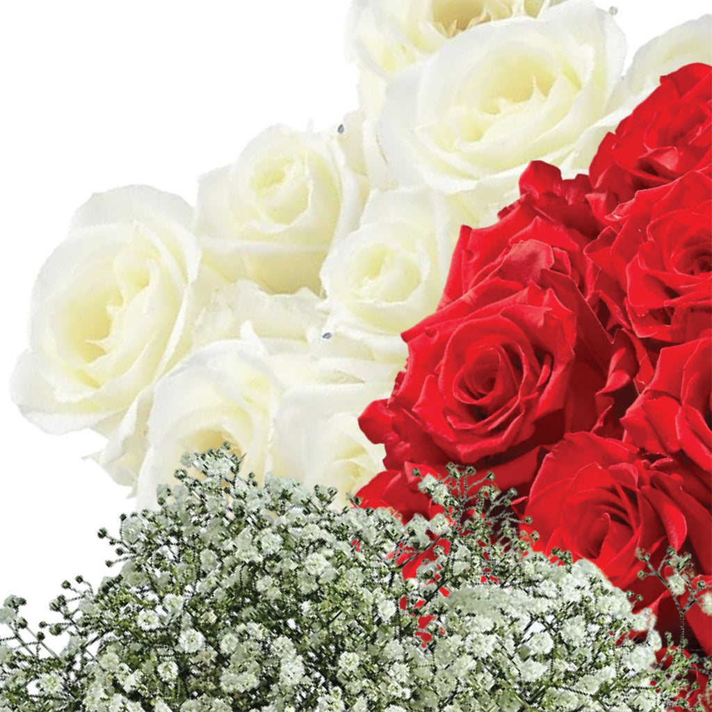Red & white Rose Bouquet