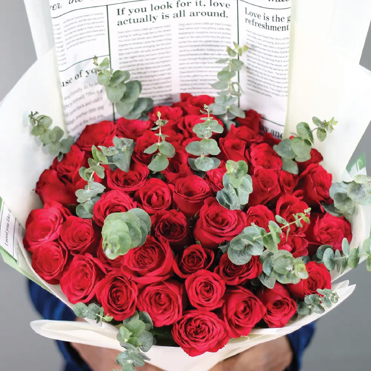 Pretty Red Rose Bouquet
