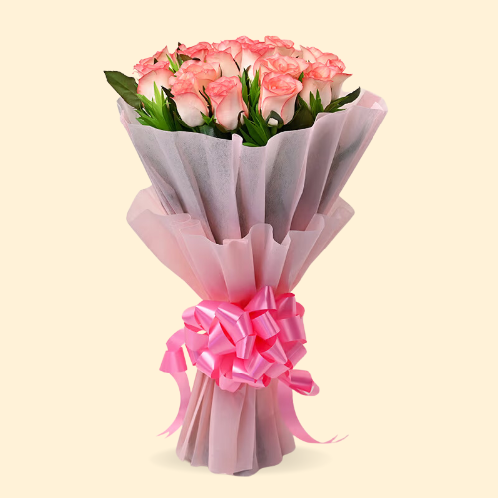 Aqua pink Rose Bouquet