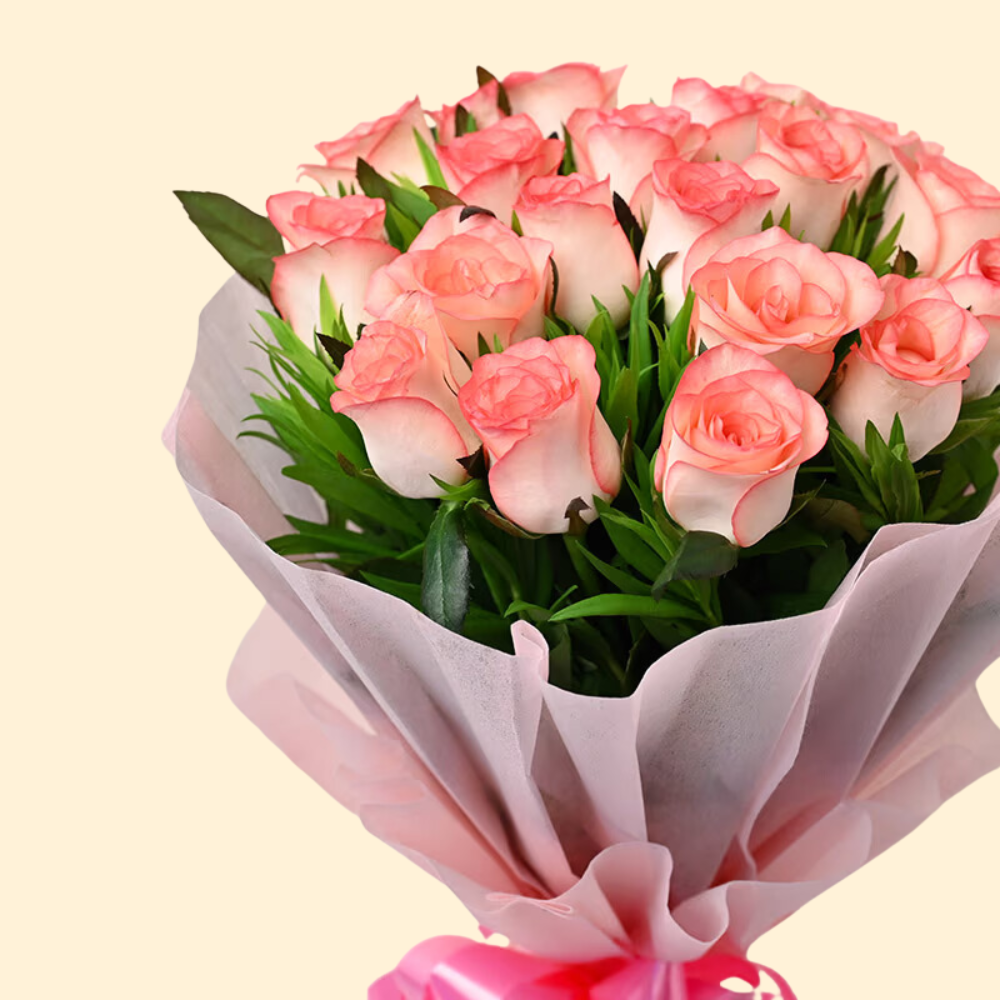 Aqua pink Rose Bouquet