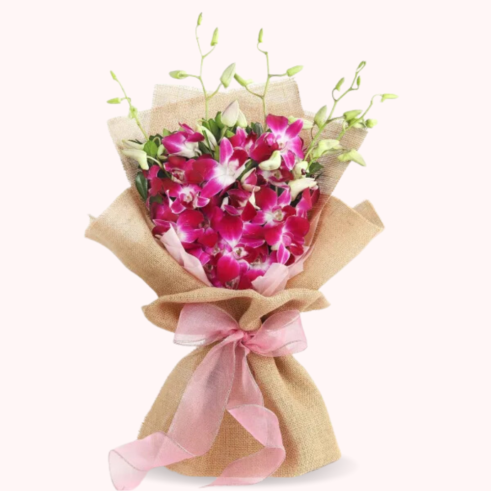 Exquisite Purple Orchid Bouquet