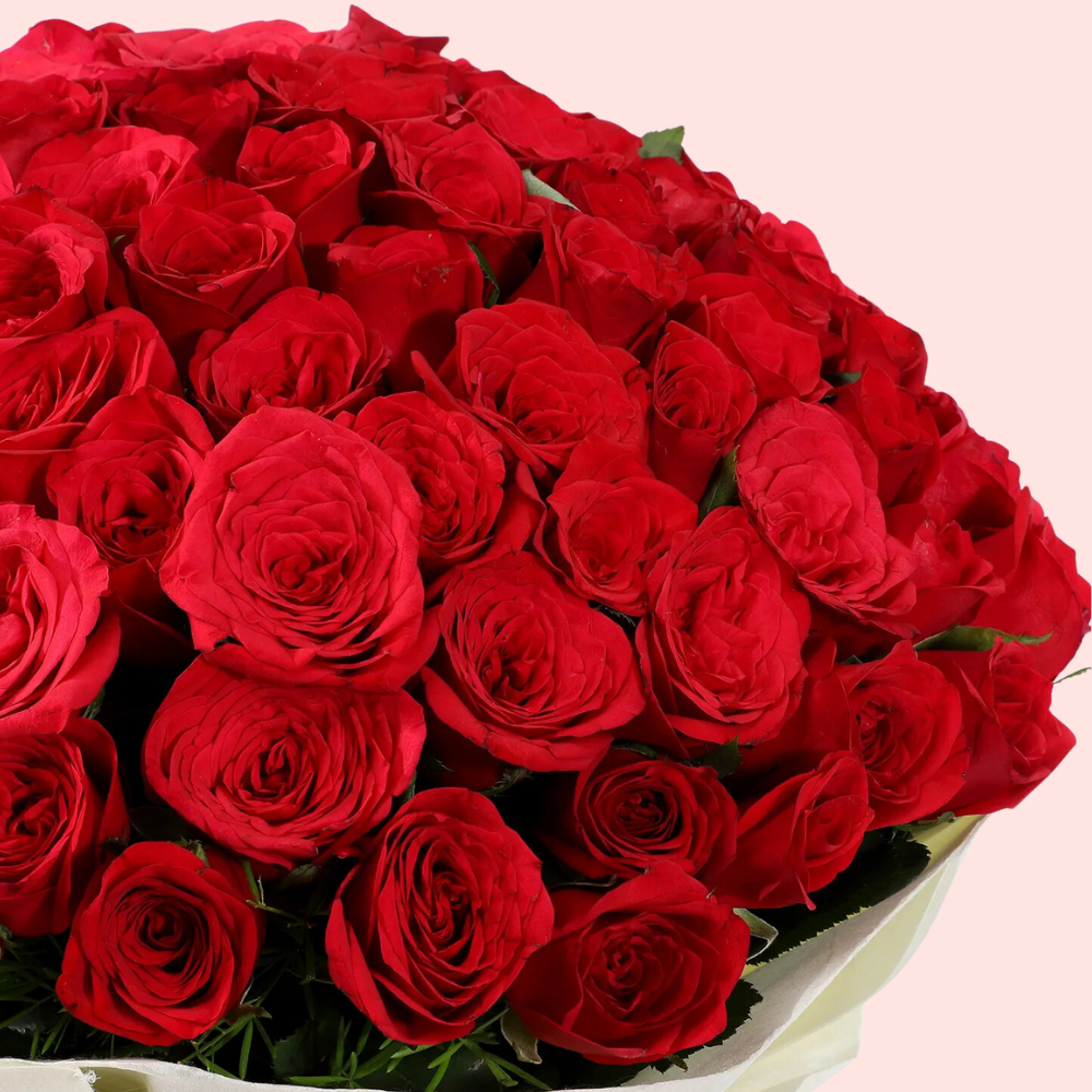 Luxurious 100 Red Rose Bouquet