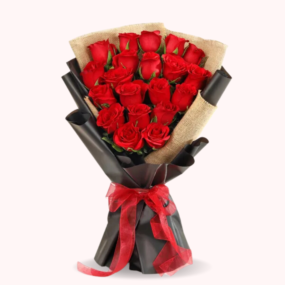 Red Rose Bouquet - 20 Stems