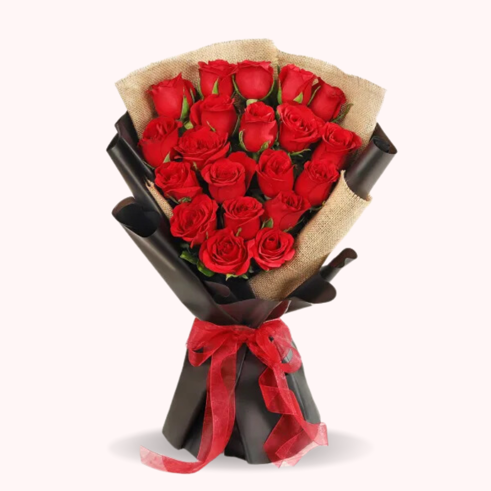 Red Rose Bouquet - 20 Stems