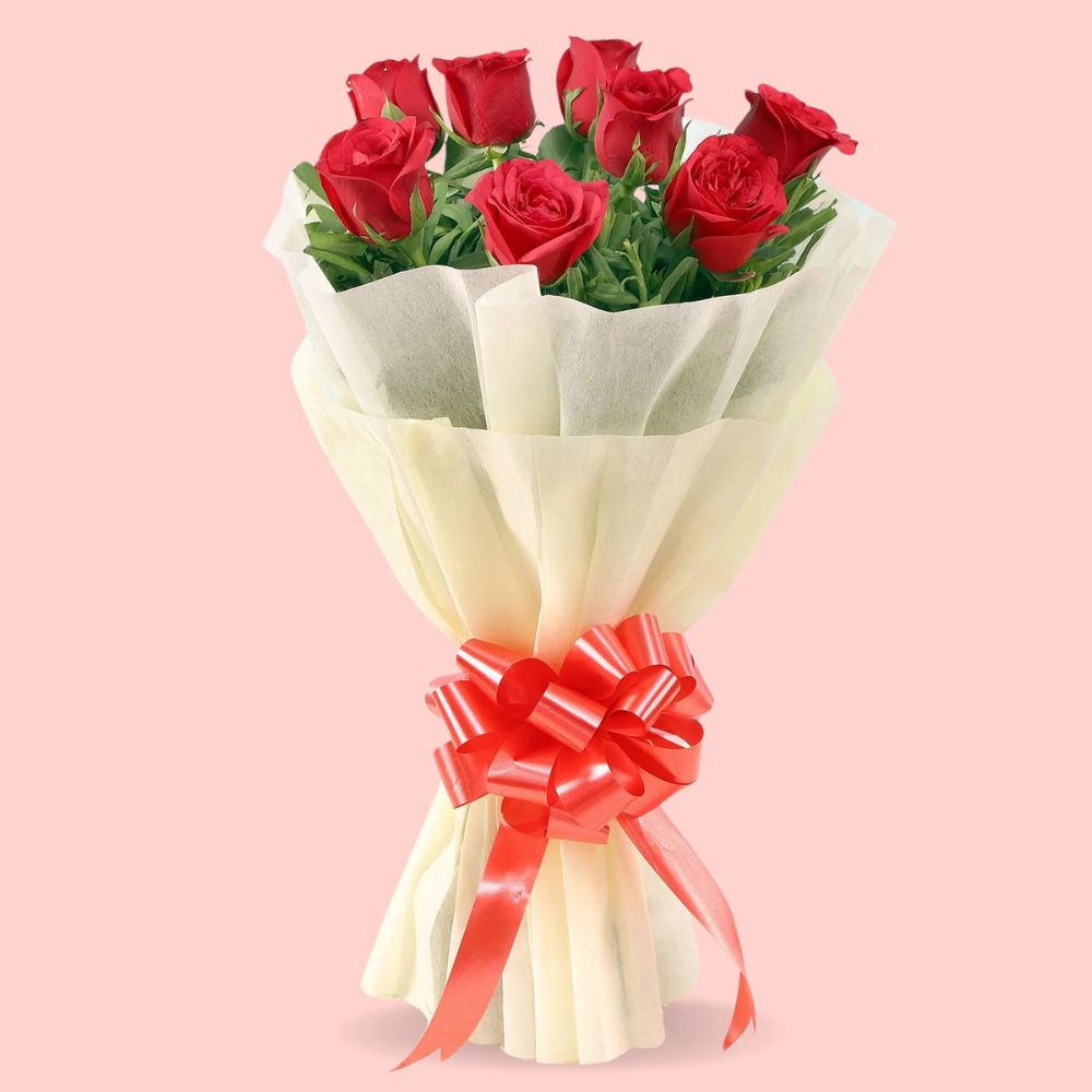 Charming Red Rose Bouquet