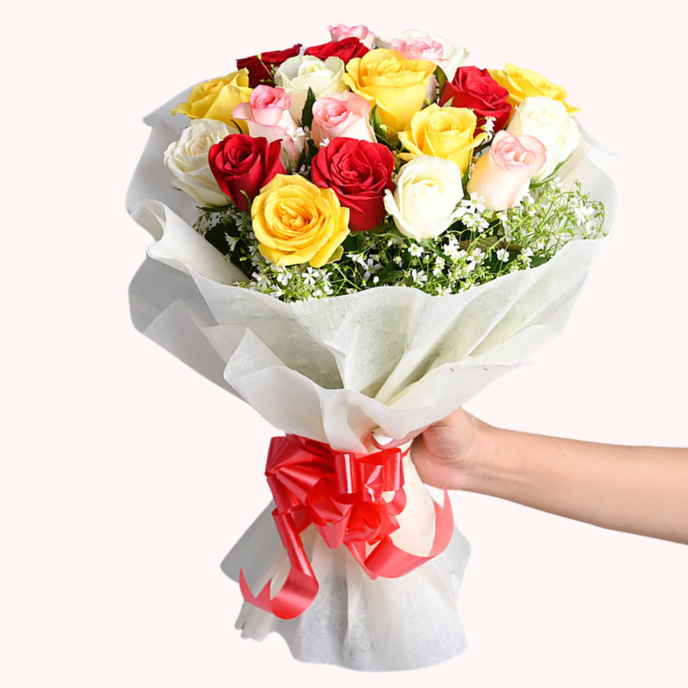 Elegant Multi color Rose Bouquet