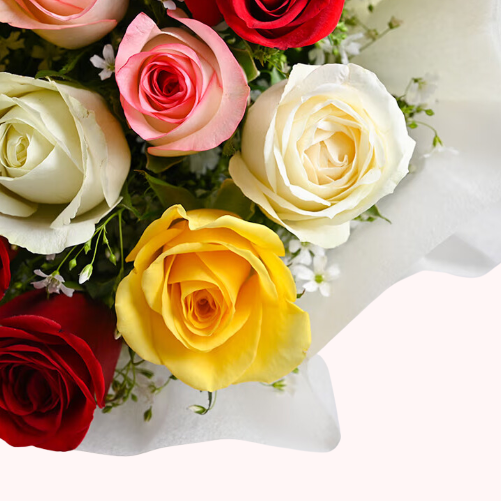 Elegant Multi color Rose Bouquet