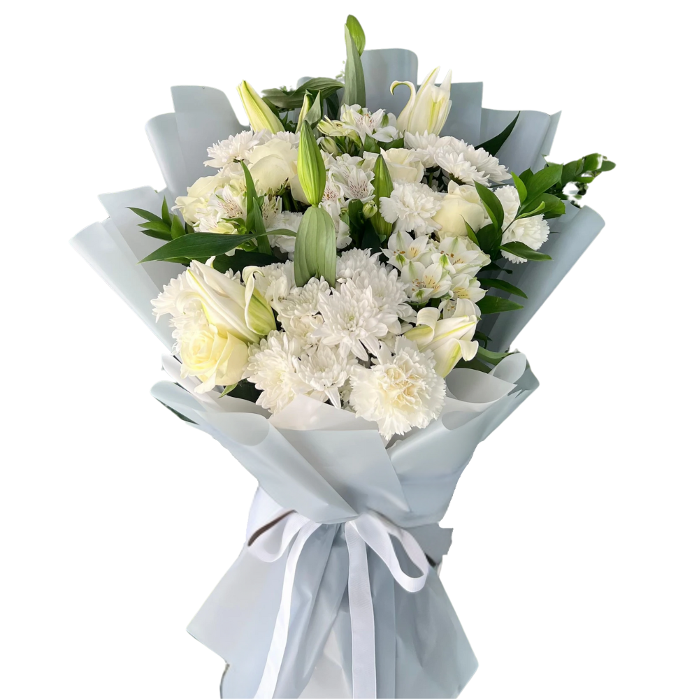 Serenity White Flowers Arrangement