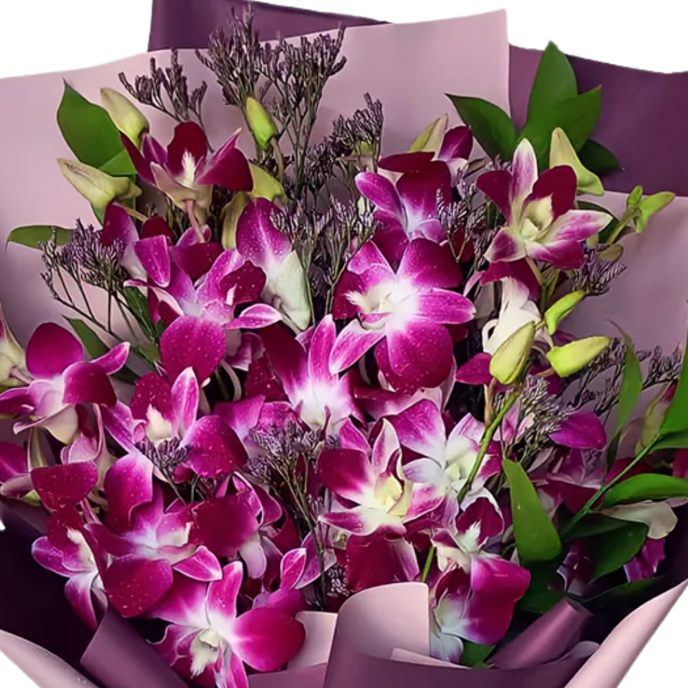 Purple Orchid Romance Bouquet