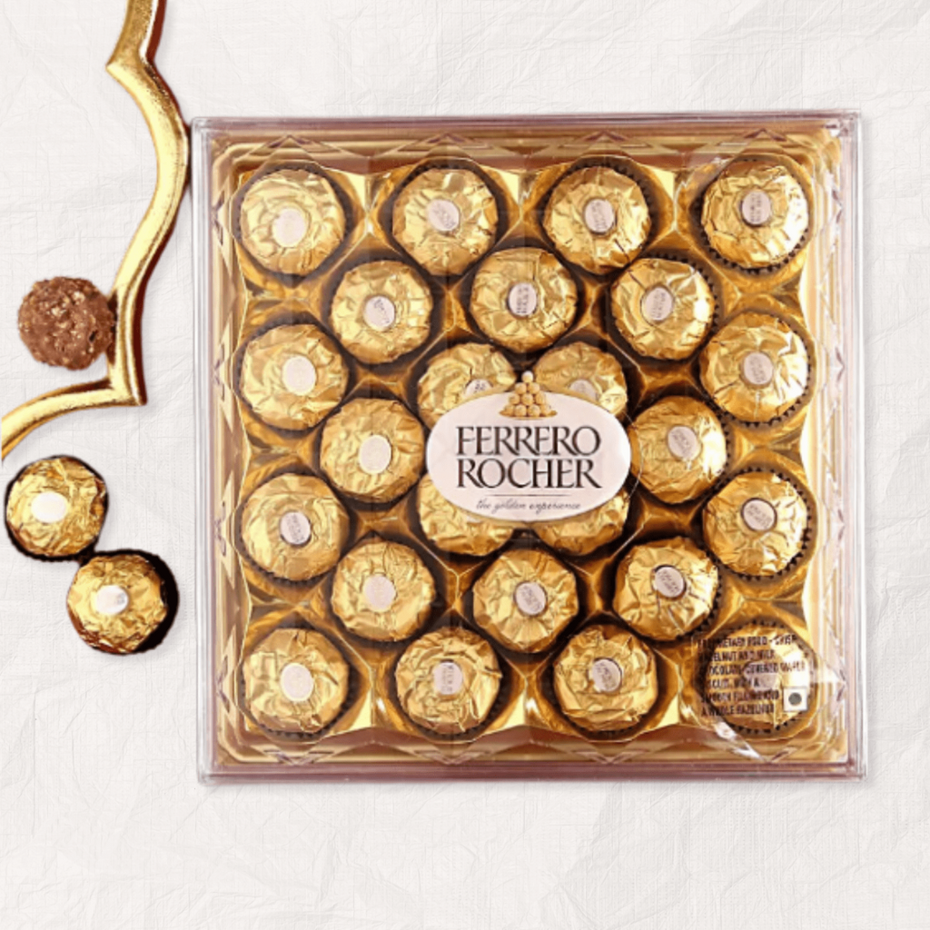 Premium Rakhi and Ferrero Rocher Gift Combo