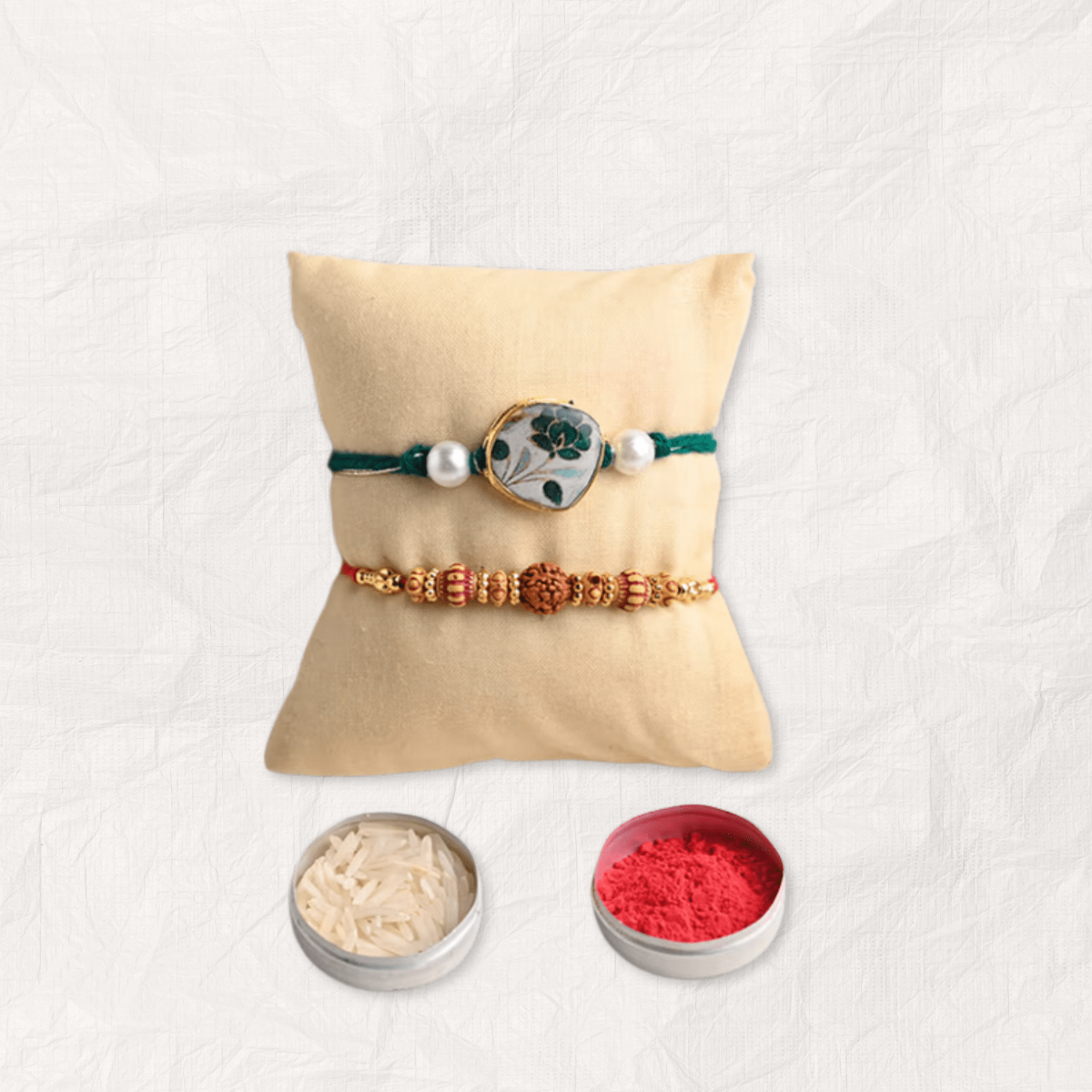 Premium Kaju Katli and Rakhi Celebration Set - Set of 2