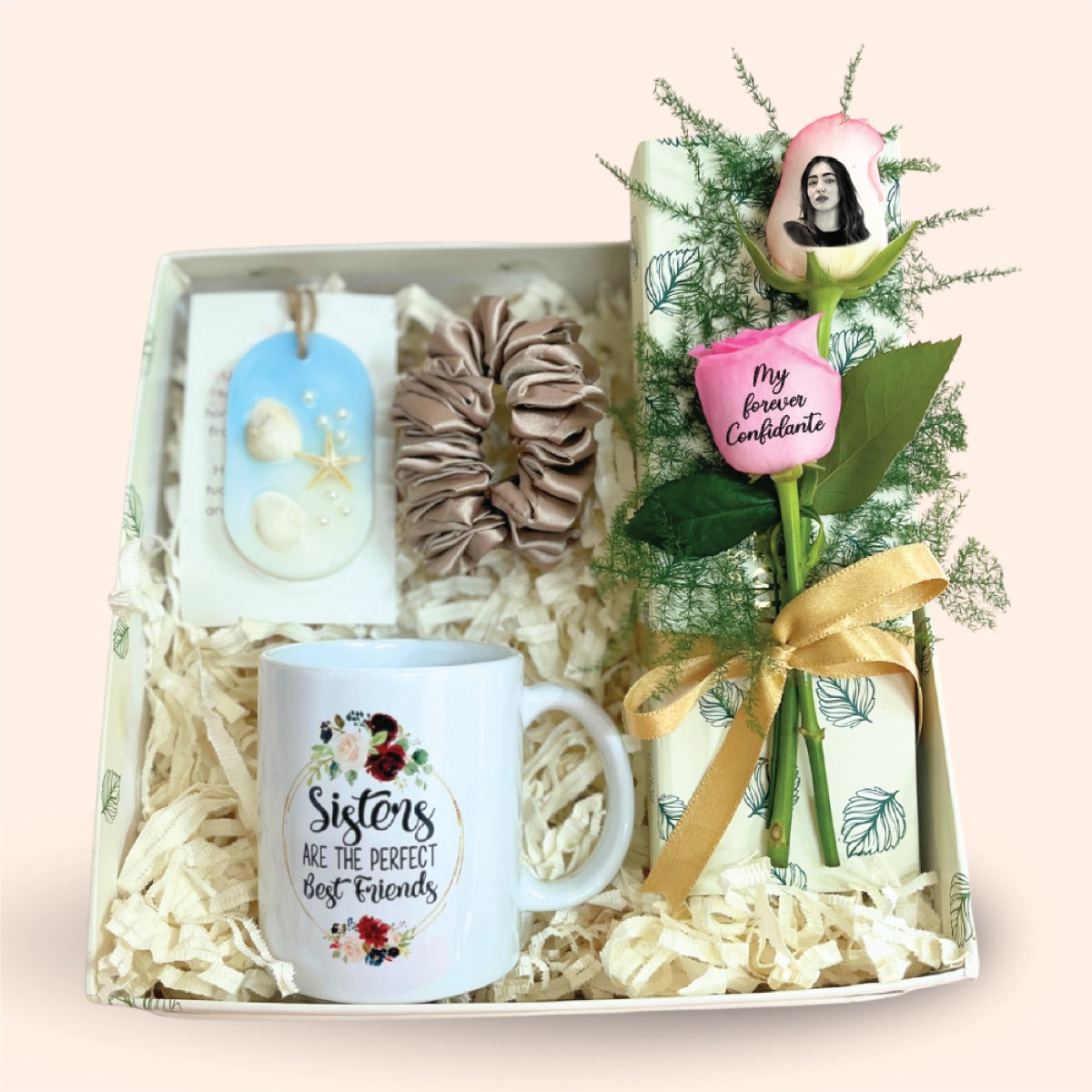 Personalized Sister Gift Box & Custom Roses