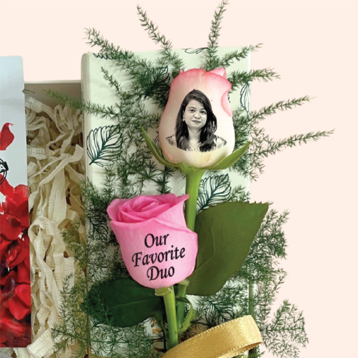 Gift Box with Mug, Face Mask & Photo Rose for Sister