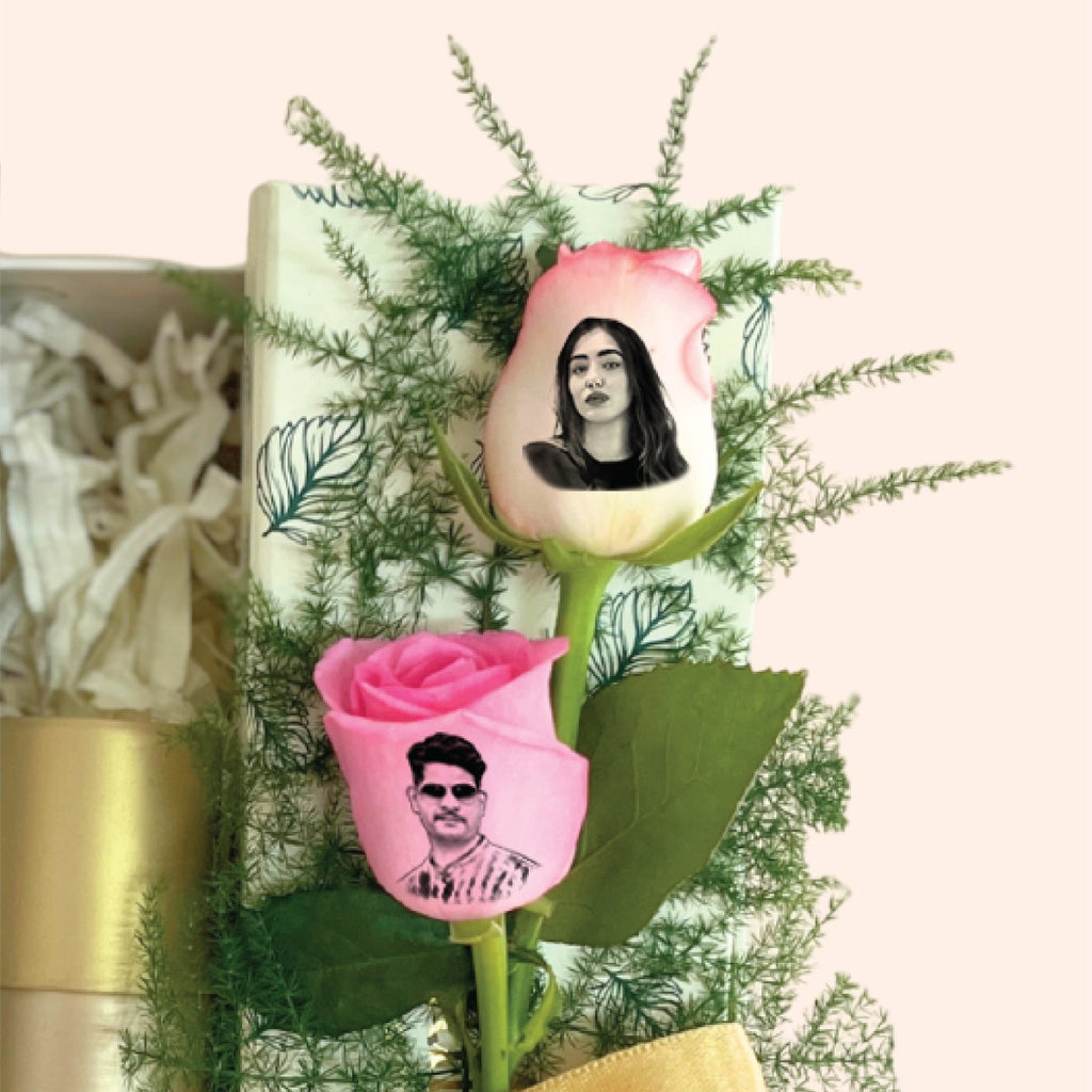 Gift Box with Deo, Photo Rose & Frame for Sister