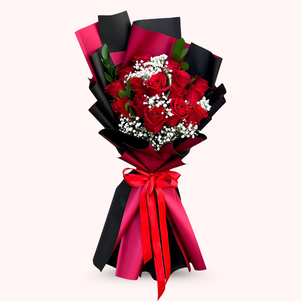 True Romance Red Rose Bouquet