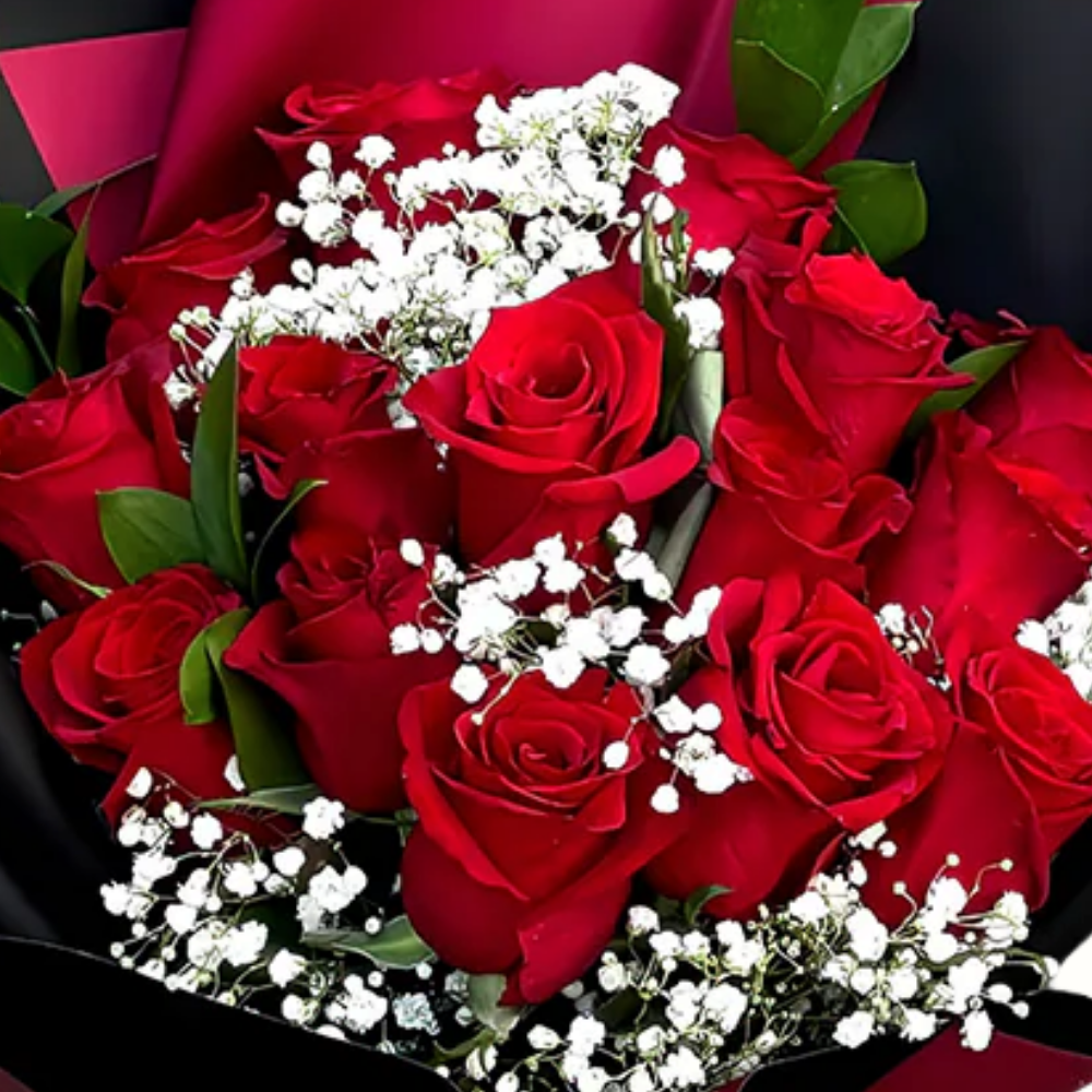 True Romance Red Rose Bouquet